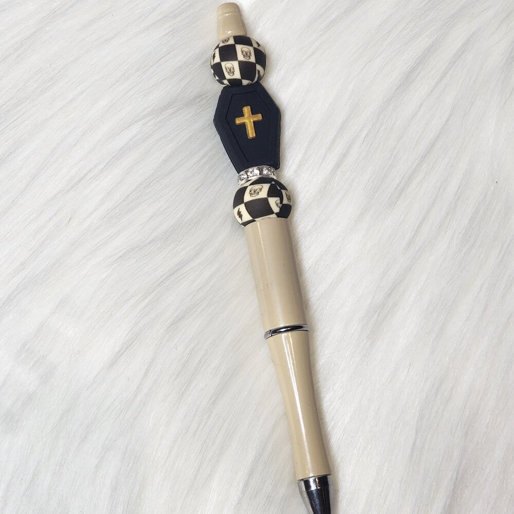 Coffin Beaded Ink Pen